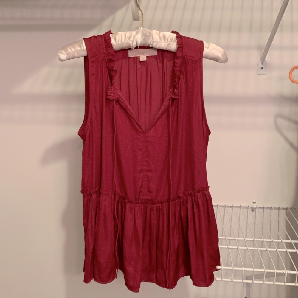 Burgundy blouse